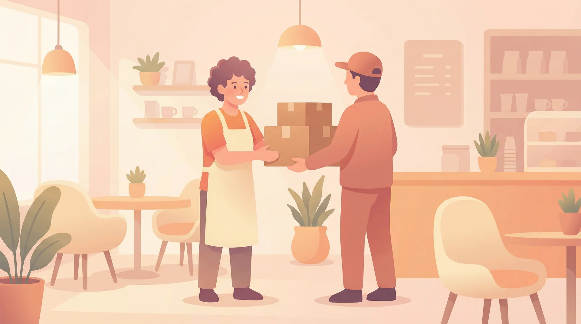 Business owner using FastlyGo delivery service